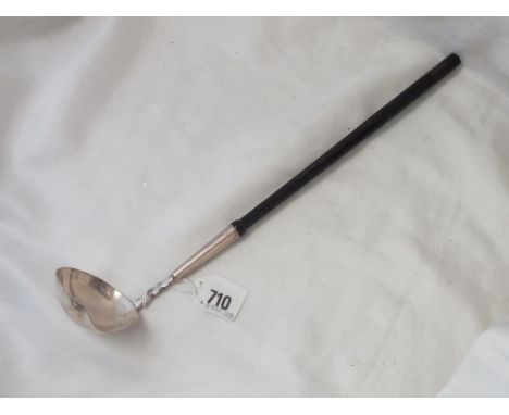 Georgian style toddy ladle with turned handle, Edin mod by AF 