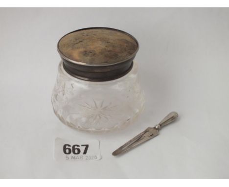 A trowel shaped bookmark, B’ham 1923 by A ltd, also another 