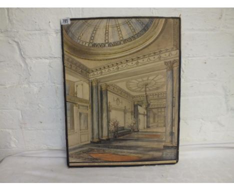 English School – Sketch Proposal for Reception Hall Imperial  Hotel Torquay – 18" x 15" Unframed      
