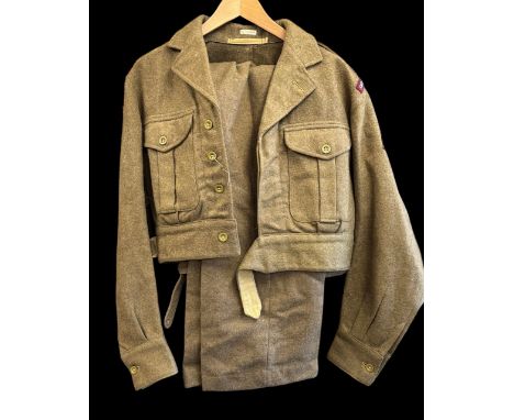 British Post-War British Parachute Regiment uniform, dated for 1949. Includes; Battledress Blouse (1949) Patt Size 7. Prices 