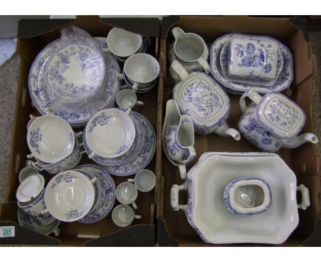Spode Laura Ashley Clifton design: tea and dinner ware to includeplates, platters, bowls, soup bowls, cup &amp; saucers, grav