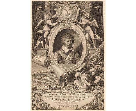 * Sadeler (Aegidius, 1570-1629). Portrait of Charles de Longueval, Duc de Bucquoy (1571-1621), 1621, engraving on laid paper,