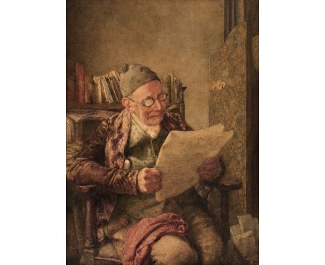 * Wainwright (William J., 1855-1931). The Conveyancer, watercolour on paper, signed towards lower right, mount aperture 27.6 