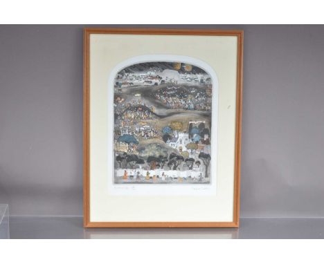 Graham Clarke (British, b.1941) "Hastings Job",  original limited edition etching printed in colours. Signed in pencil by the