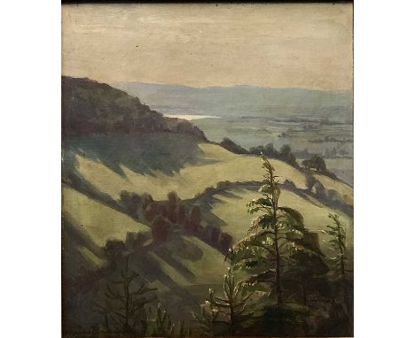 (ar) Irene Pownoll Williams (1885–1971) "The Silver Severn", oil on canvas. Signed "I Pownoll Williams" lower left. 34 cm by 
