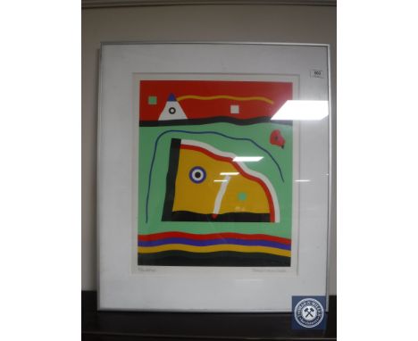 A lithographic colour print after Tonning Rasmussen, signed