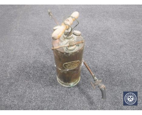 A vintage brass pump sprayer by Martineau &amp; Smith 