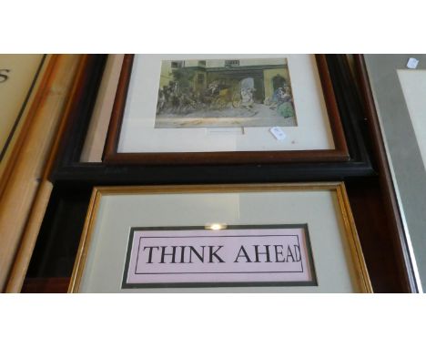 A Collection of Three Prints and a Pencil Sketch of a Cat 