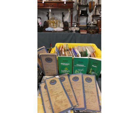 A Box Containing Large Quantity of Ordnance Survey Maps, Some Vintage 