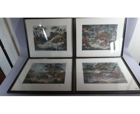 A Set of Four Hunting Prints 