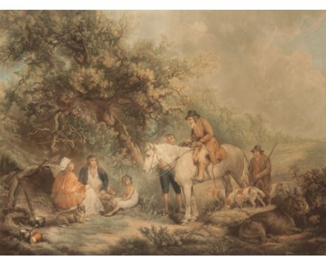 SIDNEY ERNEST WILSON (b. 1869) AFTER GEORGE MORLAND (1763-1804) 'Morning, or the Benevo-lent Sportsman', signed by Wilson in 