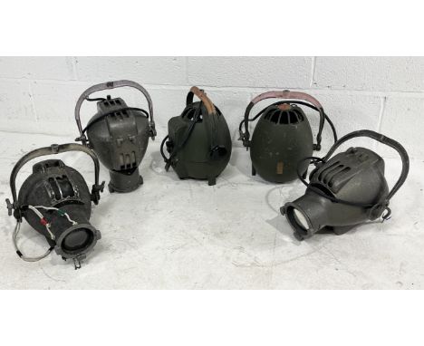 A collection of vintage theatre lighting including three Strand Patt 23's etc.