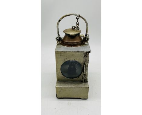 A vintage Southern Railways oil lamp by Lamp Manufacturing & Railway Supplies Ltd (London)