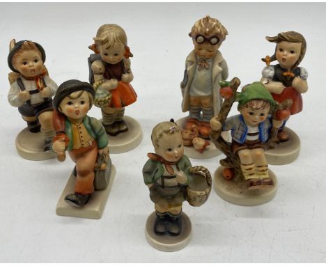 A small collection of Goebel figures, two A/F