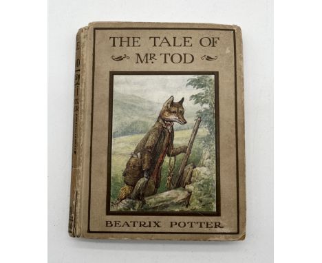 Beatrix Potter The Tale of Mr. Tod, first edition with date on title, colour frontispiece and 14 colour plates, illustrations