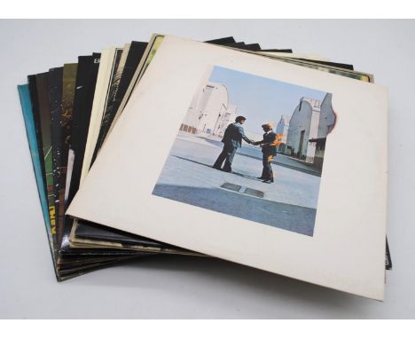 A small quantity of various 12" vinyl records, including Pink Floyd - 'Wish You Were Here' 1st pressing with original inner s