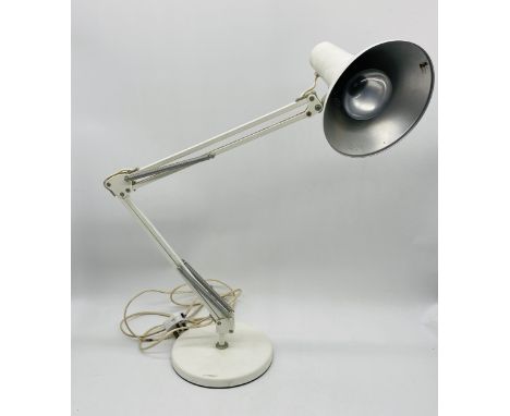 A vintage white Anglepoise lamp 