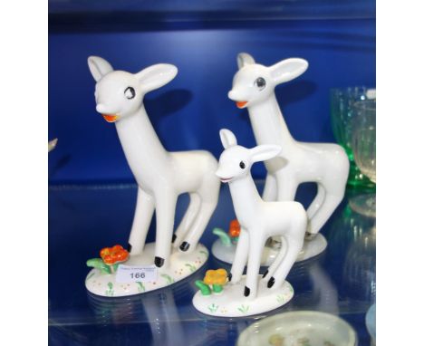 H H & G LTD: A "LARRY THE LAMB" CERAMIC STUDY and two similar (3)