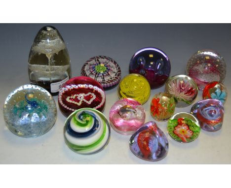 Glass Paperweights - Millie fiore; Caithness; various ; qty (15)
