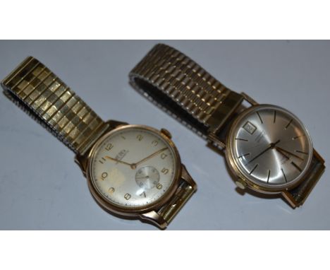  A gentleman's Rotary gold coloured watch; a gentleman's Trebex gold coloured watch