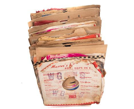 ROCK'N'ROLL 78rpm RECORDSA group of fifty-seven 78rpm records by Fats Domino, Buddy Holly, Bill Haley, Elvis Presley, The Eve