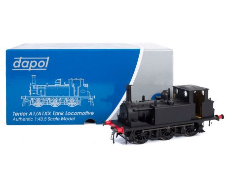 An O gauge Dapol 0-6-0 BR Terrier AX1 tank engine. No. 32661, in black with red trim, in original box.