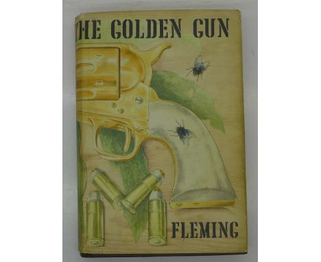 James Bond; one volume, The Man With The Golden Gun, Ian Fleming, 1965, First Edition, with dust cover, Jonathan Cape, no ins