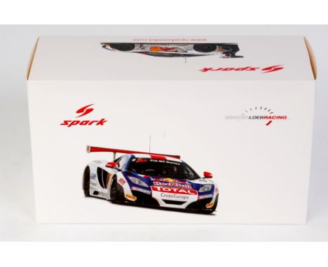 Spark Models Minimax 1/18th scale model of a McLaren MP4-12C "GT Tour Loeb", in the original box, factory sealed inner packag
