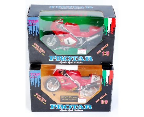 Protar Top Quality Series 1/9th scale Motorcycle Group, 2 examples to include Ducati 851 Racing, and a Ducati 888 Racing, bot