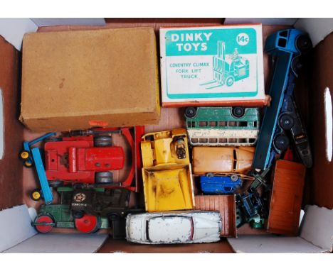 Dinky Toys, Matchbox and Other Loose Diecast, Boxed and Empty Box Group, to include Foden 502 Flat Truck in mid blue and ligh