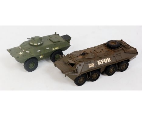 1/50th scale Resin Hand Built Military Group, to examples to include a Gasoline Russian BTB 80 - IFOR, and a Verlinden US Col