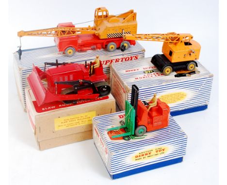 Dinky Toys Boxed Commercial Vehicle Group, 4 boxed examples, all with paint losses or chips, examples to include No.972 20-To