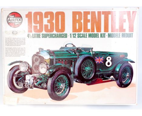 Airfix 1/12th scale plastic kit for a 1930 Bentley 4.5 Litre Supercharged, appears as issued, in the original box