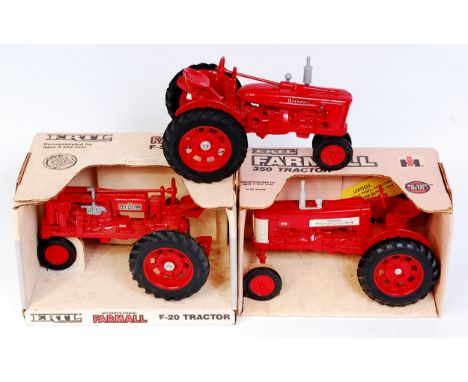 ERTL 1/16th scale Farmall Tractor Group, to include Farmall 350 Tractor, Farmall F-20 Tractor and 1 other loose example