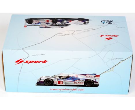 Spark Models Minimax 1/18th scale model of a Toyota TS040 Hybrid No.8 Le Mans 2014, in the original box, appears as issued (N