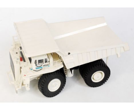 OHS Models 1/48th scale white metal, resin and diecast model of a Dresser Haulpak 830E Dump Truck, finished in white with twi