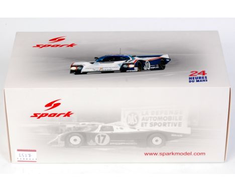 Spark Models Minimax 1/18th scale model of a Porsche 962C No.17, Winner Le Mans 1987, model number 18LM87, appears as issued 