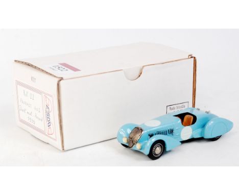 ESDO Models, 1/43rd scale resin, vac form and metal kit built model of a Peugeot 404 Darl'Mat Record Car, 1939, Model No.22, 
