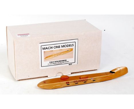 Mach One Models, 1/43rd scale resin model of a 1964 Goldenrod Land Speed Car, in the original box (VG-BVG)