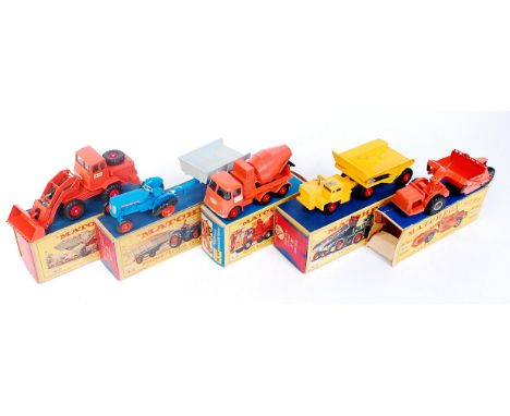 Matchbox King Size Boxed Diecast Group, 5 boxed examples, to include K-13 ERF Cement Mixer (VGBG), K-2 K-W Dart Dumper Truck 