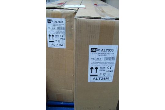 1 x Alto AL7532 2.55kW Storage Heater 1 x Alto AL7532 2.55kW Storage Heater