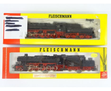 A pair of HO Gauge German Outline steam locomotives by FLEISCHMANN comprising 4175 and 4176 - Vendor advises DCC fitted - G (
