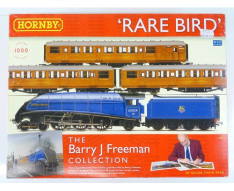 A HORNBY R2906 'Rare Bird' Train Pack from The Barry J Freeman Collection containing a streamlined Class A4 locomotive 'Kingf
