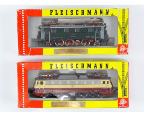 A pair of HO Gauge German Outline electric locomotives by FLEISCHMANN comprising 4336 and 4369 - G in F/G boxes (2)