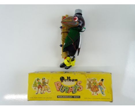 A vintage PELHAM puppet 1963 SL63 Crow -  refurbished / restored to a good standard with a 1970s controller in F/G box (possi
