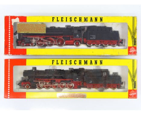 A pair of HO Gauge German Outline steam locomotives by FLEISCHMANN comprising 4170 and 4175 - G in F/G boxes (2)