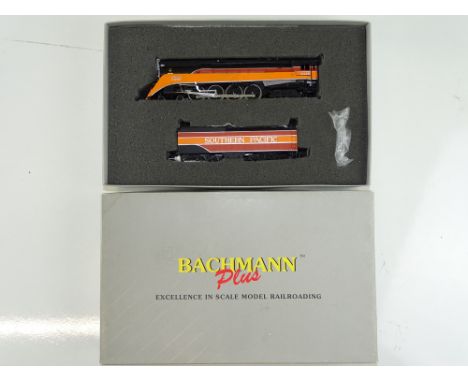 A BACHMANN PLUS American Outline HO Gauge Class GS4 steam locomotive in Southern Pacific Daylight Livery - G/VG in G box
