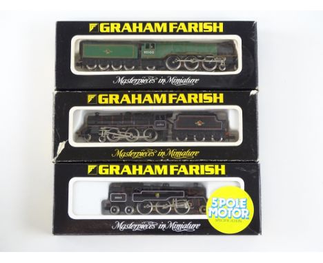 A group of British Outline N Gauge steam locomotives by GRAHAM FARISH to include 'Flying Scotsman' all in BR liveries - G in 