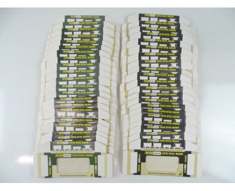 A large quantity of reproduction (Curly 'R') WRENN wagon boxes - flat packed and unstamped - VG (Q)