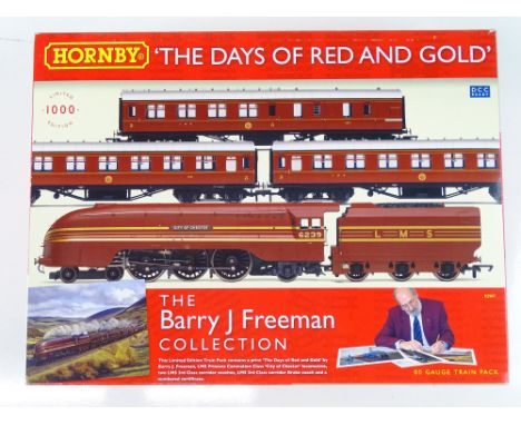 A HORNBY R2907 'The Days of Red and Gold' Train Pack from The Barry J Freeman Collection containing a streamlined Coronation 